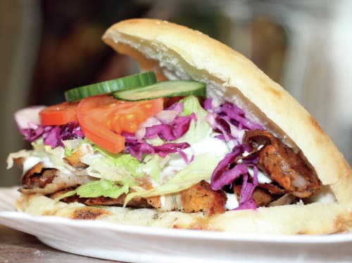 Frischer glutenfreier Döner